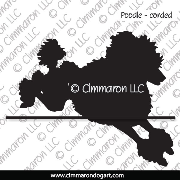 Poodle Corded Jumping Silhouette 013