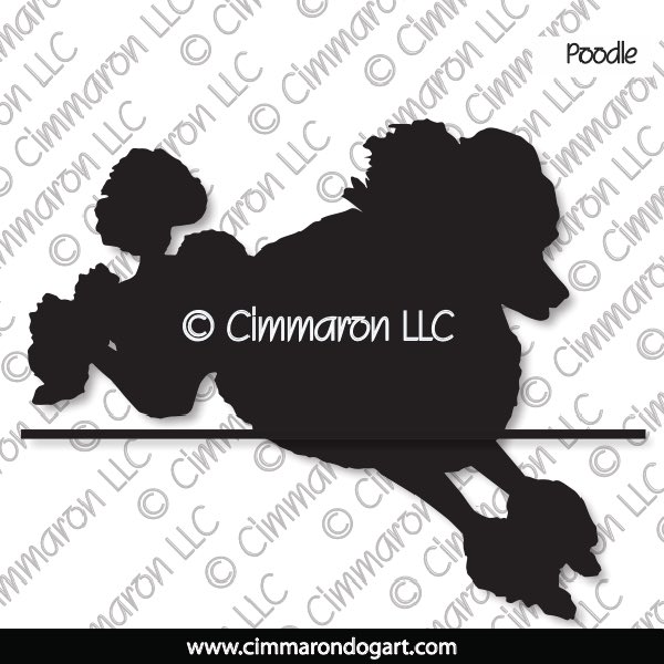 Poodle Jumping Silhouette 004