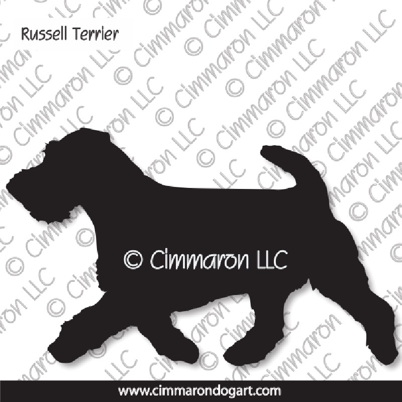 Russell Terrier Gaiting Silhouette 003