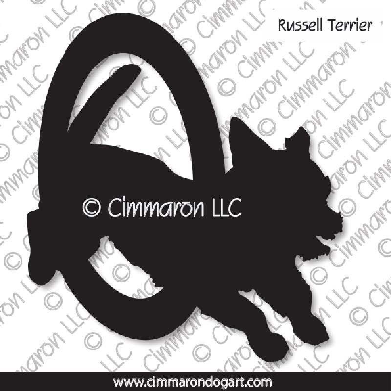 Russell Terrier Agility Silhouette 004