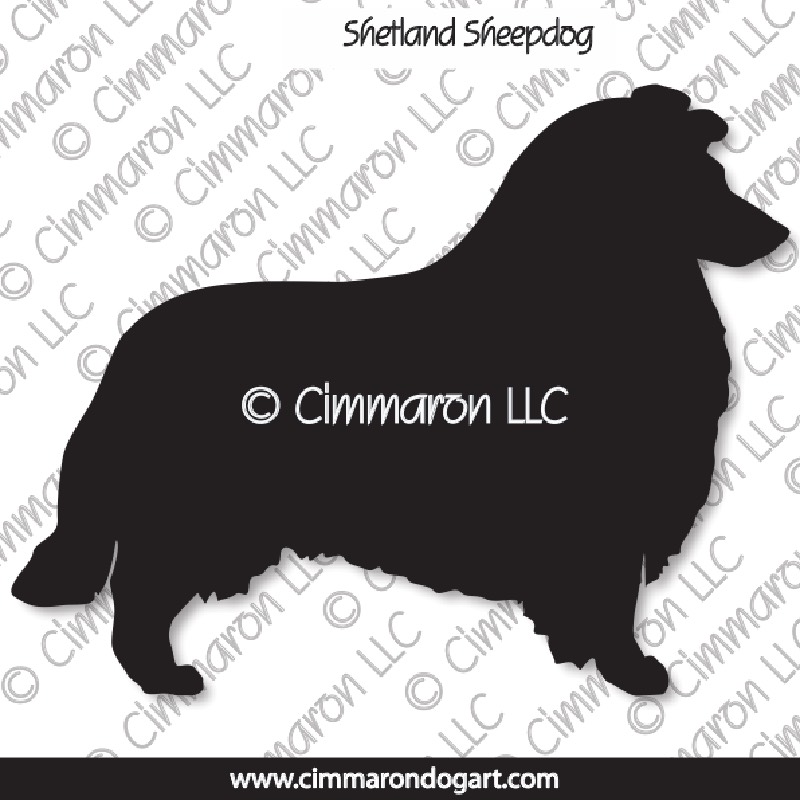 Shetland Sheepdog Silhouette 001