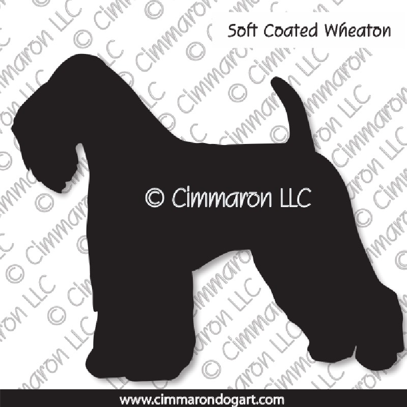Soft Coated Wheaten Terrier Silhouette 001