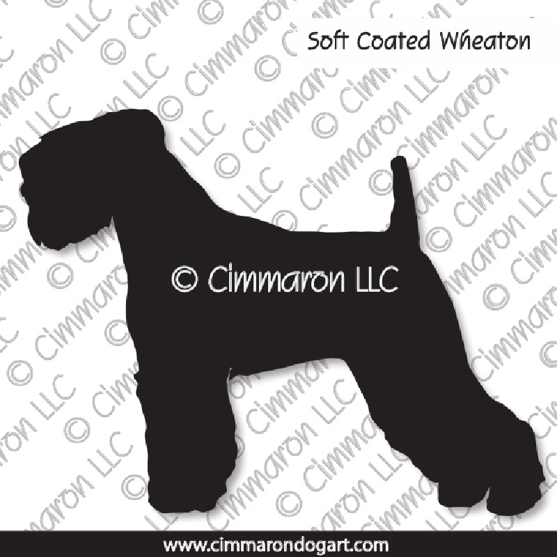 Soft Coated Wheaten Terrier Silhouette 002