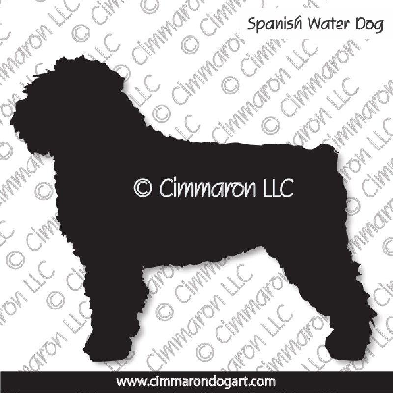 Spanish Water Dog Silhouette 001