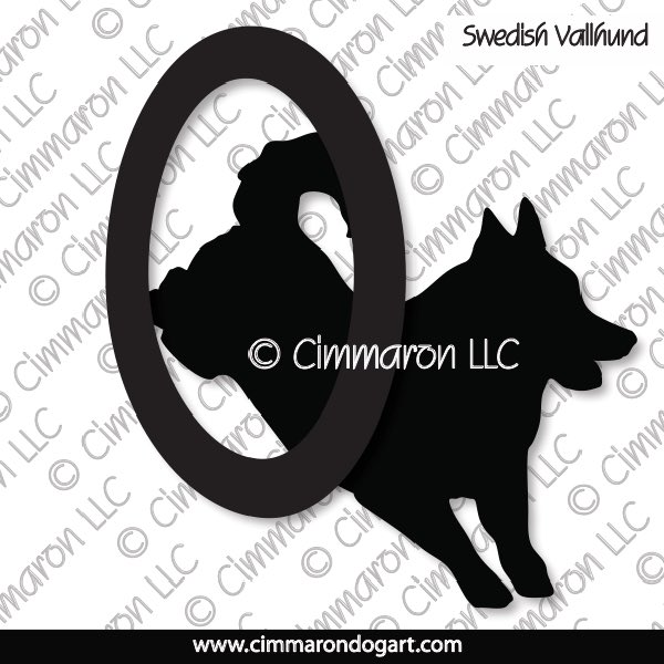 Swedish Vallhund Agility Silhouette 007