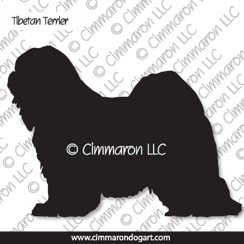 Tibetan Terrier Silhouette 001