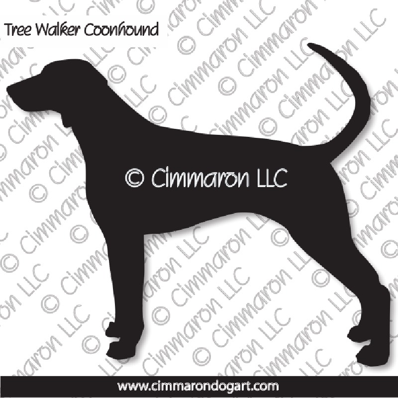 Treeing Walker Coonhound Silhouette 001