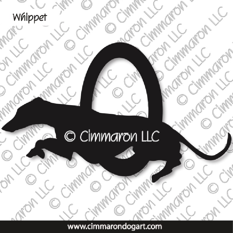 Whippet Agility Silhouette 003