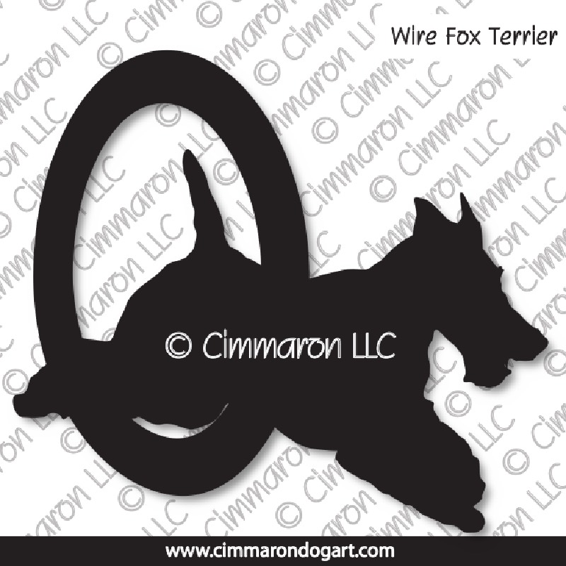Wire Fox Terrier Agility Silhouette 004