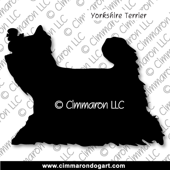 Yorkshire Terrier Gaiting Silhouette 002
