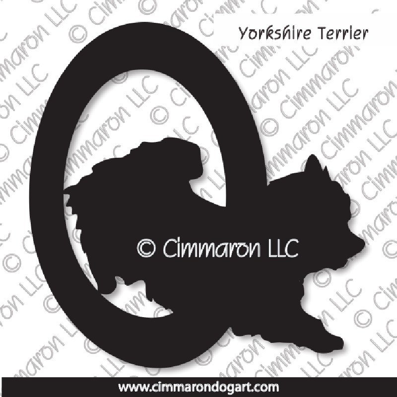 Yorkshire Terrier Agility Silhouette 003