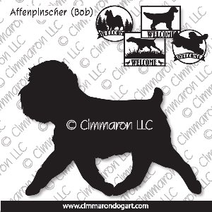 aff-002s - Affenpinscher Gaiting House and Welcome Signs