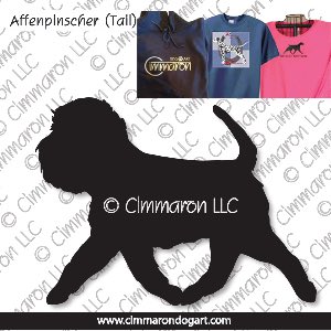 aff-006t - Affenpinscher Tail Gaiting Custom Shirts