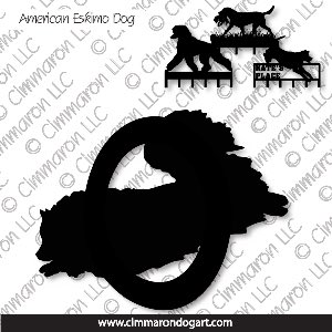 am-esk004h - American Eskimo Dog Agility Leash Rack