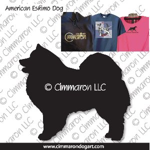 am-esk001t - American Eskimo Dog Custom Shirts