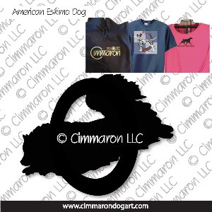am-esk004t - American Eskimo Dog Agility Custom Shirts