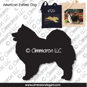 am-esk001tote - American Eskimo Dog Tote Bag