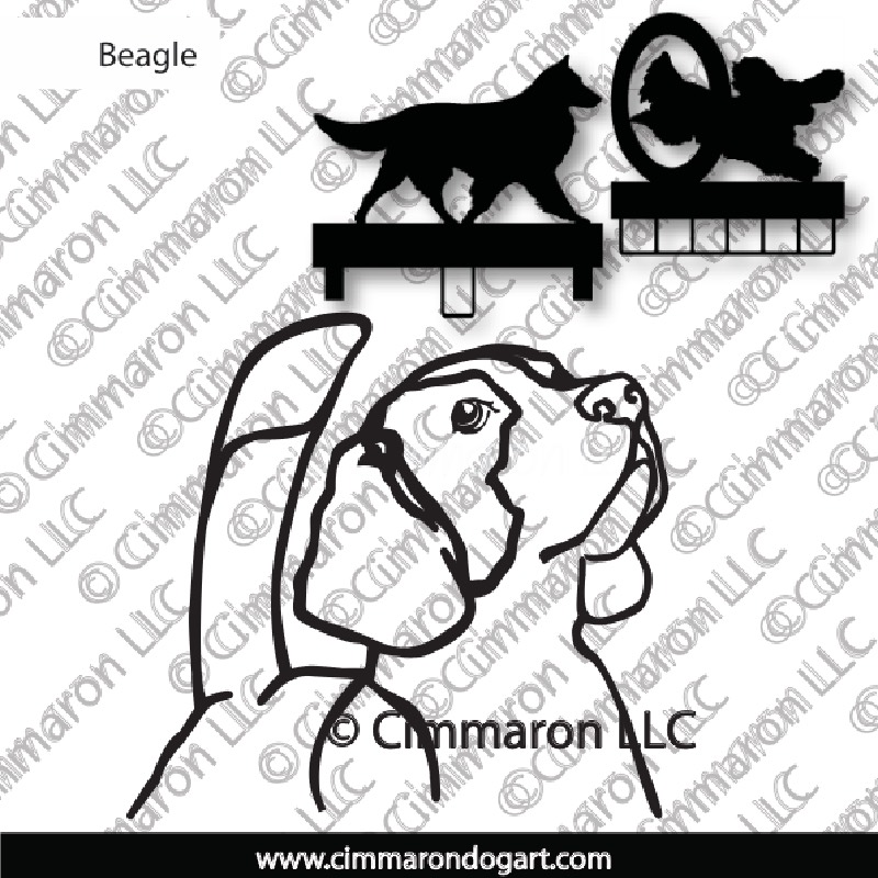 beagle007ls - Beagle Line Art MACH Bars-Rosette Bars