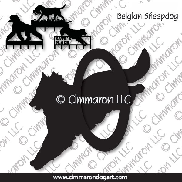 belgians003h - Belgian Sheepdog Agility Leash Rack