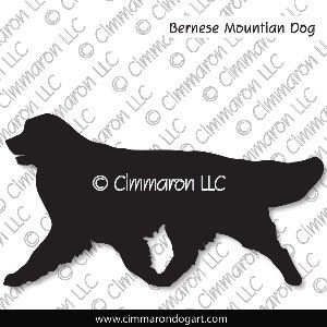 bmd003d - Bernese Mountain Dog Gaiting Decal