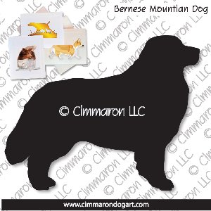 bmd001n - Bernese Mountain Dog Note Cards