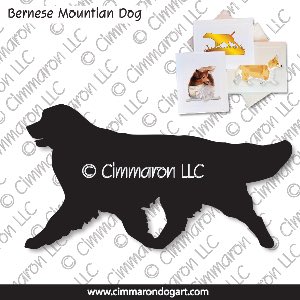 bmd003n - Bernese Mountain Dog Gaiting Note Cards