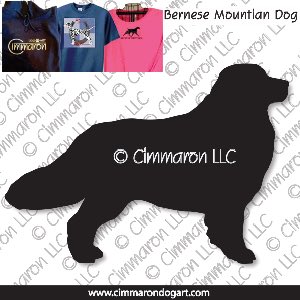 bmd002t - Bernese Mountain Dog Standing Custom Shirts