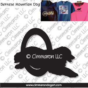 bmd004t - Bernese Mountain Dog Agility Custom Shirts