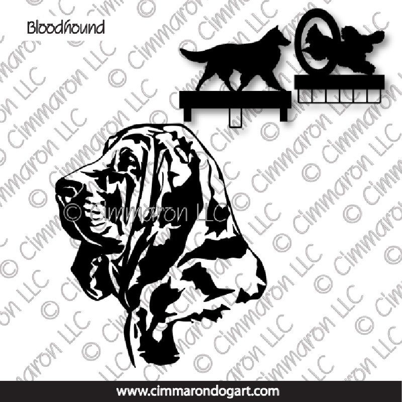 bloodh006ls - Bloodhound Line Head MACH Bars-Rosette Bars