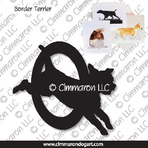 brter003n - Border Terrier Agility Note Cards