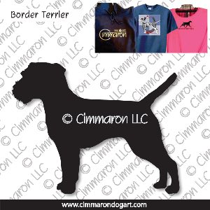 brter001t - Border Terrier Custom Shirts
