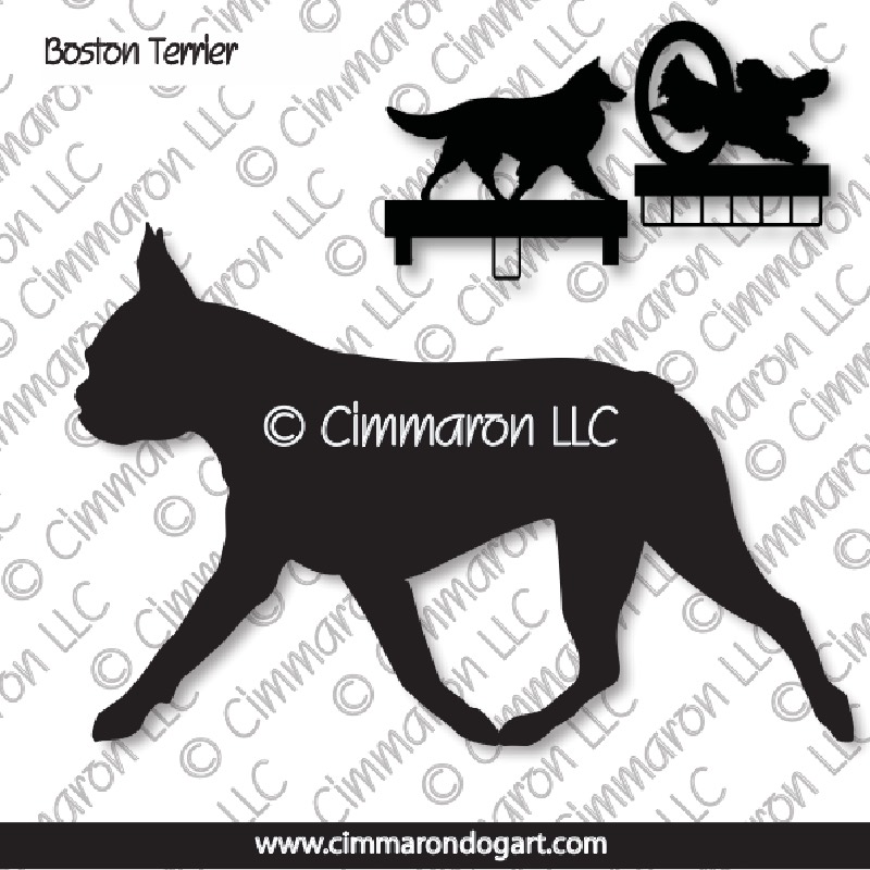 boston004ls - Boston Terrier Gaiting MACH Bars-Rosette Bars