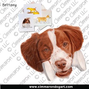 britt029n - Brittany Puppy Ready For Obedience Note Cards