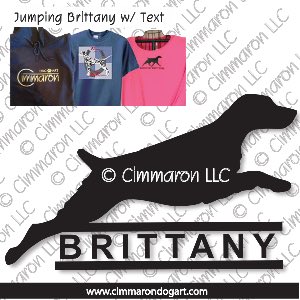 britt010t - Brittany Jumping with Text Custom Shirts