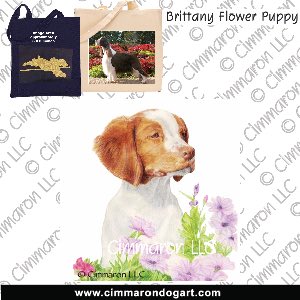 britt028tote - Brittany In The Flowers Tote Bag