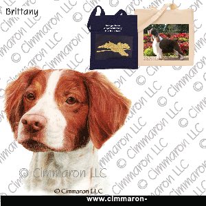 britt035tote - Brittany Portrait Tote Bag