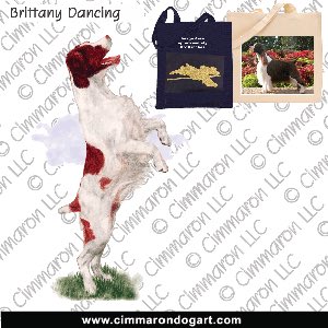 britt040tote - Brittany Dancing Tote Bag