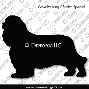 cavalier001d - Cavalier King Charles Spaniel Decal
