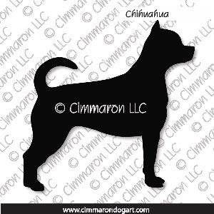 chichi-s-001d - Chihuahua Stacked Decal