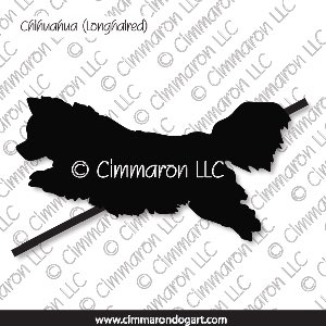 chichi-r-009d - Chihuahua Long Coated Jumping Decal