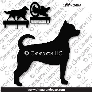 chichi-s-001ls - Chihuahua Stacked MACH Bars-Rosette Bars
