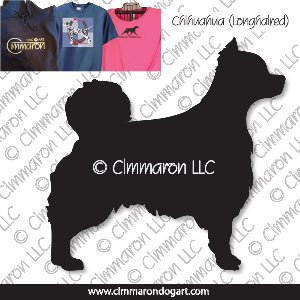 chichi-r-005t - Chihuahua Long Coated Custom Shirts