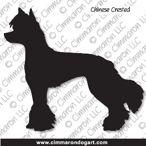 crested001d - Chinese Crested Decal