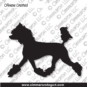 crested002d - Chinese Crested Gaiting Decal