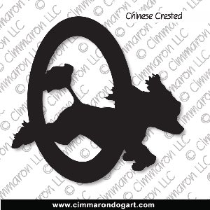 crested003d - Chinese Crested Agility Decal