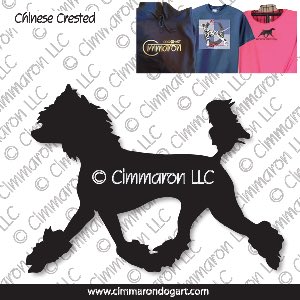 crested002t - Chinese Crested Gaiting Custom Shirts