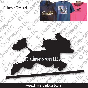 crested004t - Chinese Crested Jumping Custom Shirts