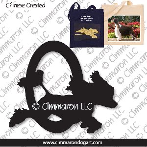 crested003tote - Chinese Crested Agility Tote Bag