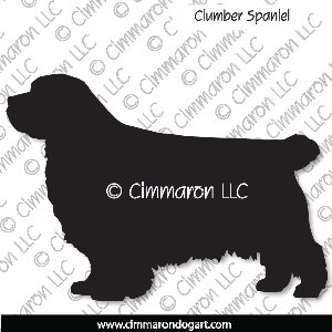 clumber001d - Clumber Spaniel Decal