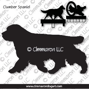 clumber002ls - Clumber Spaniel Gaiting MACH Bars-Rosette Bars